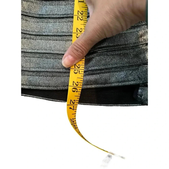 BCBGMAXAZRIA Gunmetal Mini Bodycon Dress Size Medium - Picture 9 of 10